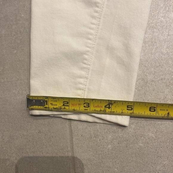 ZARA Basic Womens Denim Pants White Size 10 - Picture 6 of 10